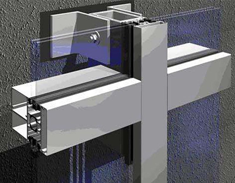 FULL FRAME GLASS CURTAIN WALL SYSTEM 03