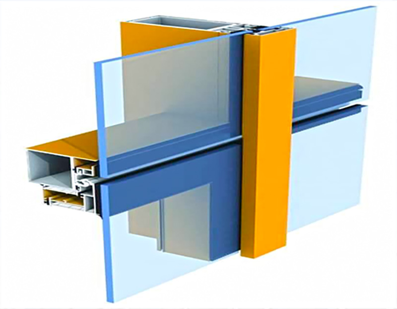 HALF HIDDEN FRAME CURTAIN WALL SYSTEM 02